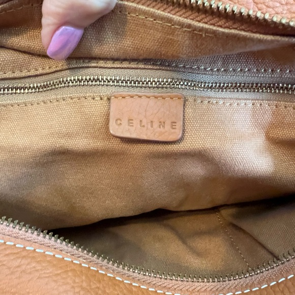 Authentic Celine Brown Leather Bag - Picture 6 of 9